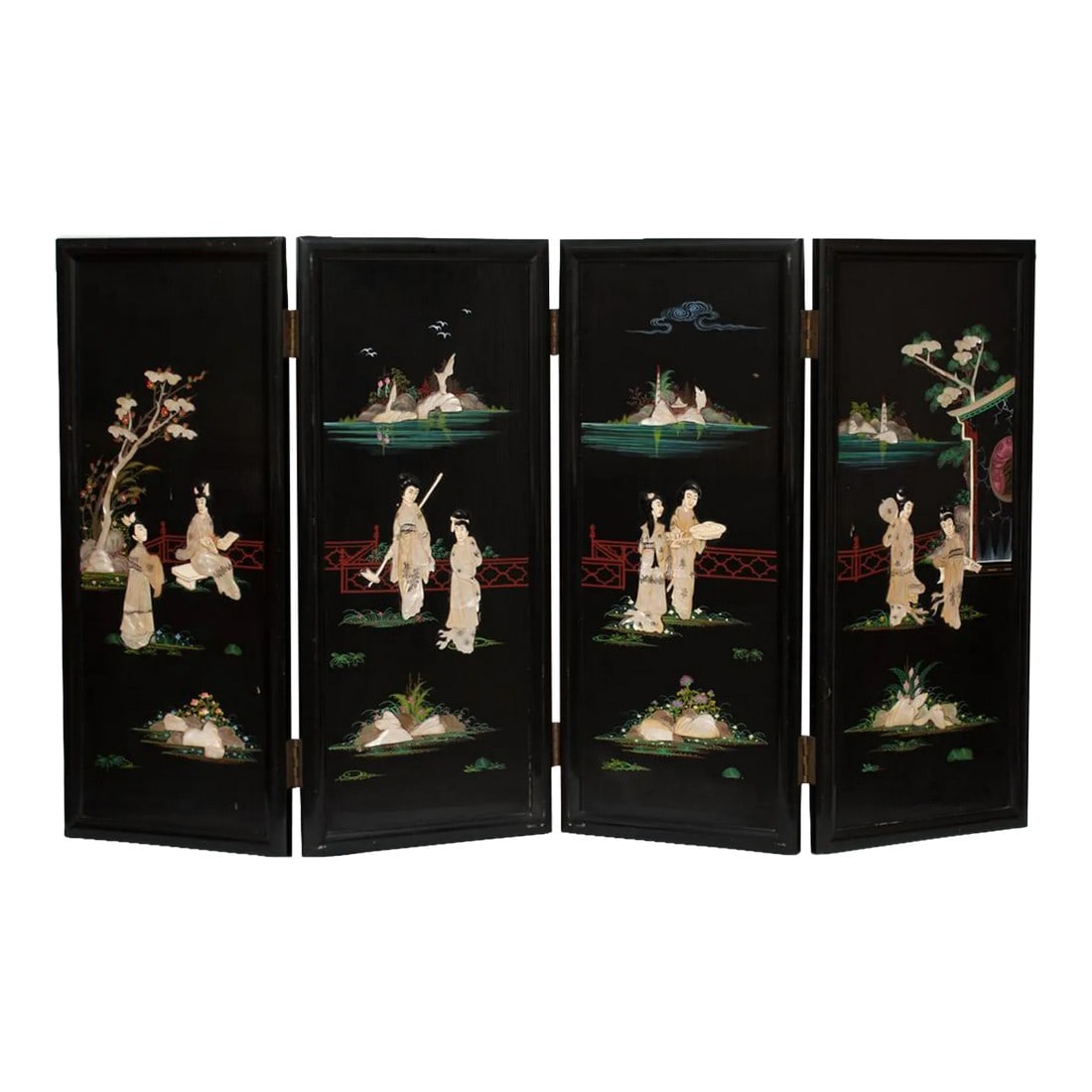 Early 20th Century Chinoiserie Coromandel Screen (1 of 13)