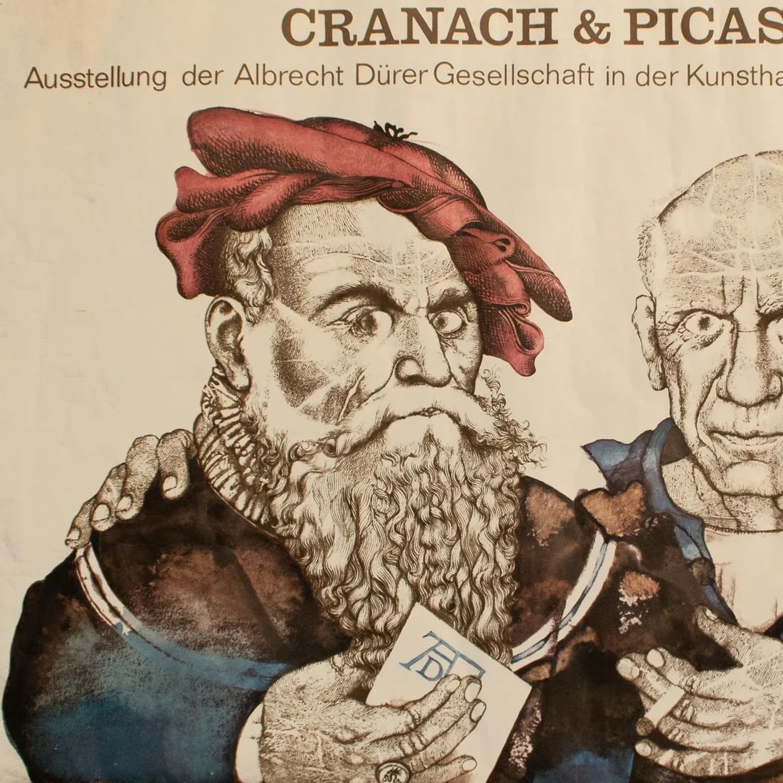 1968 "Cranach & Picasso" by Michael Mathias Prechtl, Original Poster - 2
