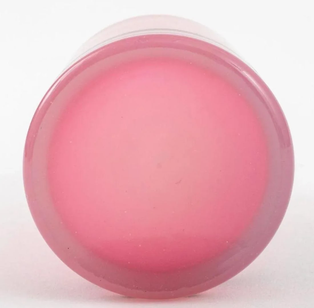 Late 19th Century Frederick Carder for Steuben Attributed Silhouette Rose Quartz Perfume Bottle - 3