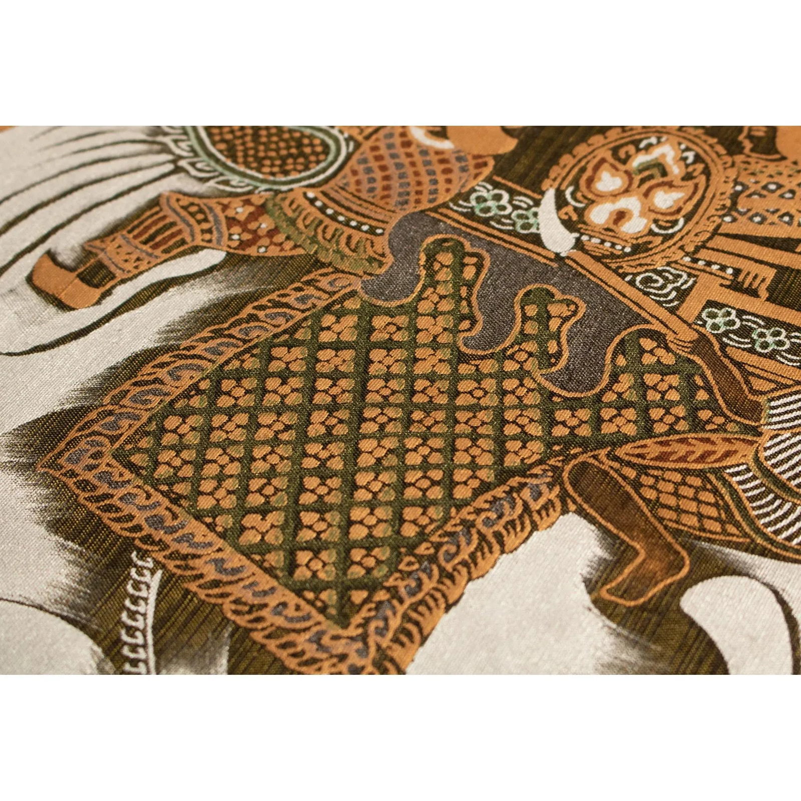 C. 1970s War Elephants Indian Textile Art - 7