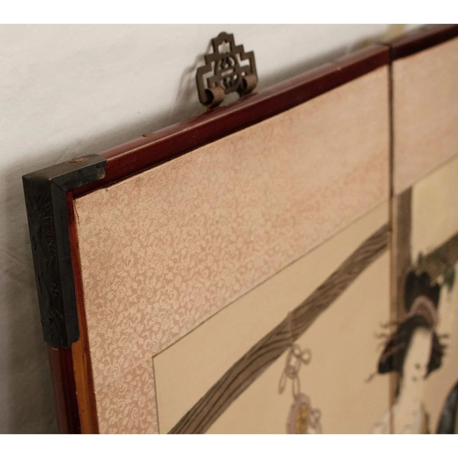 C. 1940s ShÅwa Era Japanese Ukiyo-E Style Byobu Screen - 10