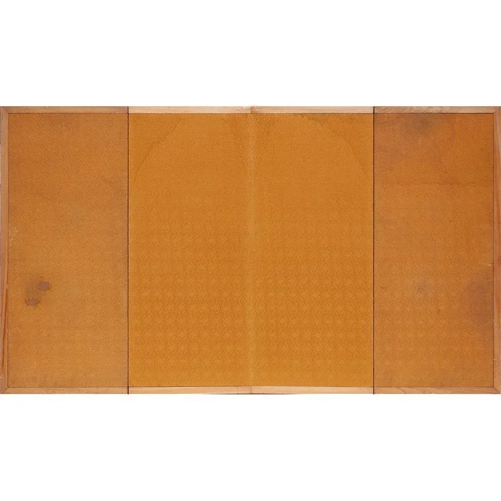 C. 1960s Vintage Painted Silk Screen With Orchids - 9