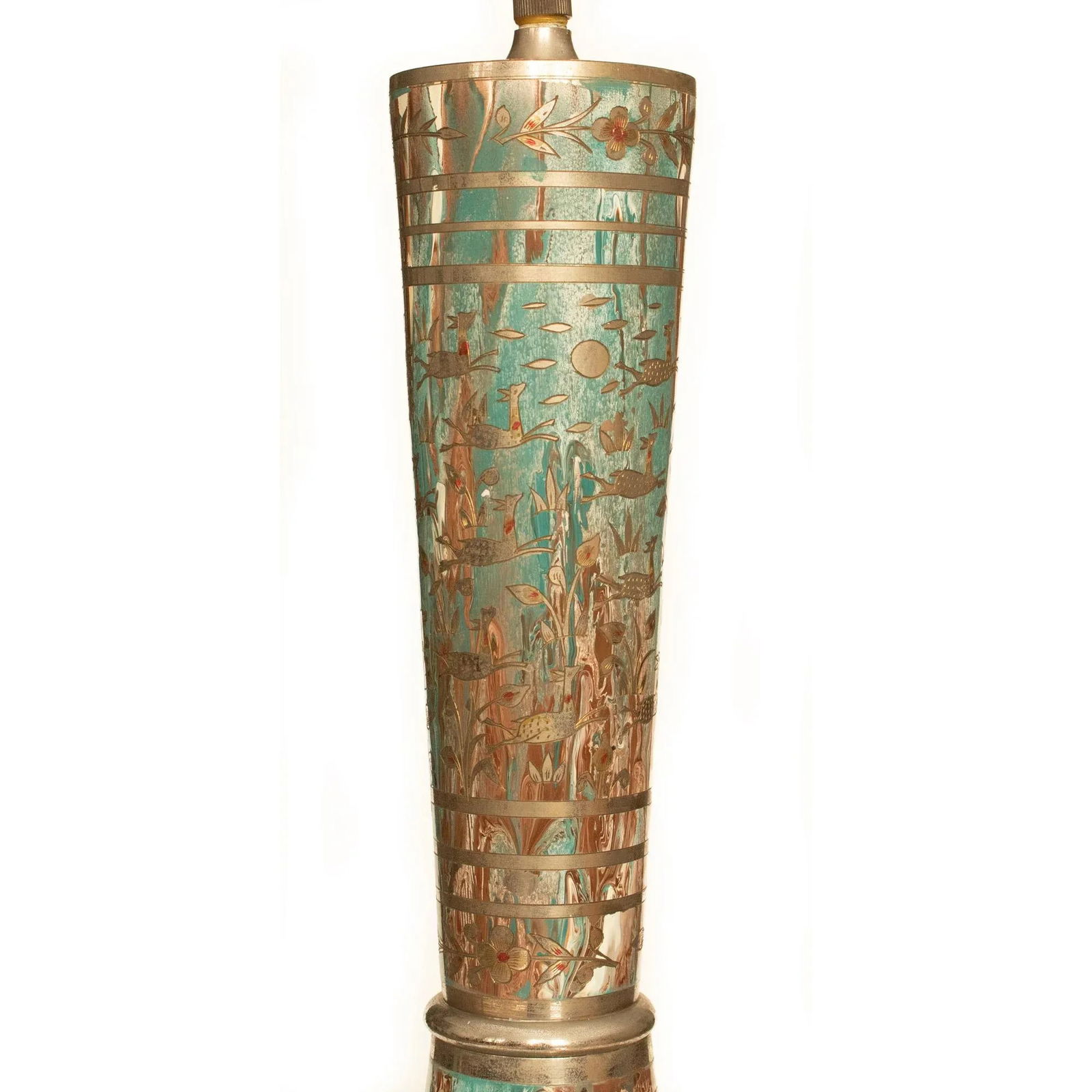 1950s Vintage Indo-Persian Table Lamp - 5