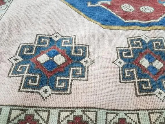 1970s Vintage Turkish Oushak Rug - 6"²3"³ × 6"²9"³ - 6