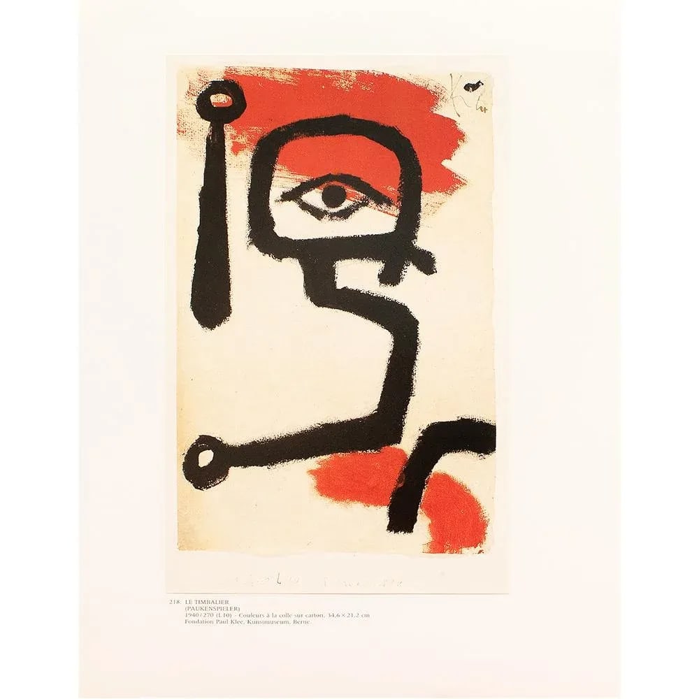 1989 After Paul Klee "The Timpanist", Full-Color Parisian Print - 2