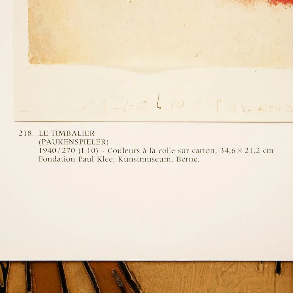 1989 After Paul Klee "The Timpanist", Full-Color Parisian Print - 5