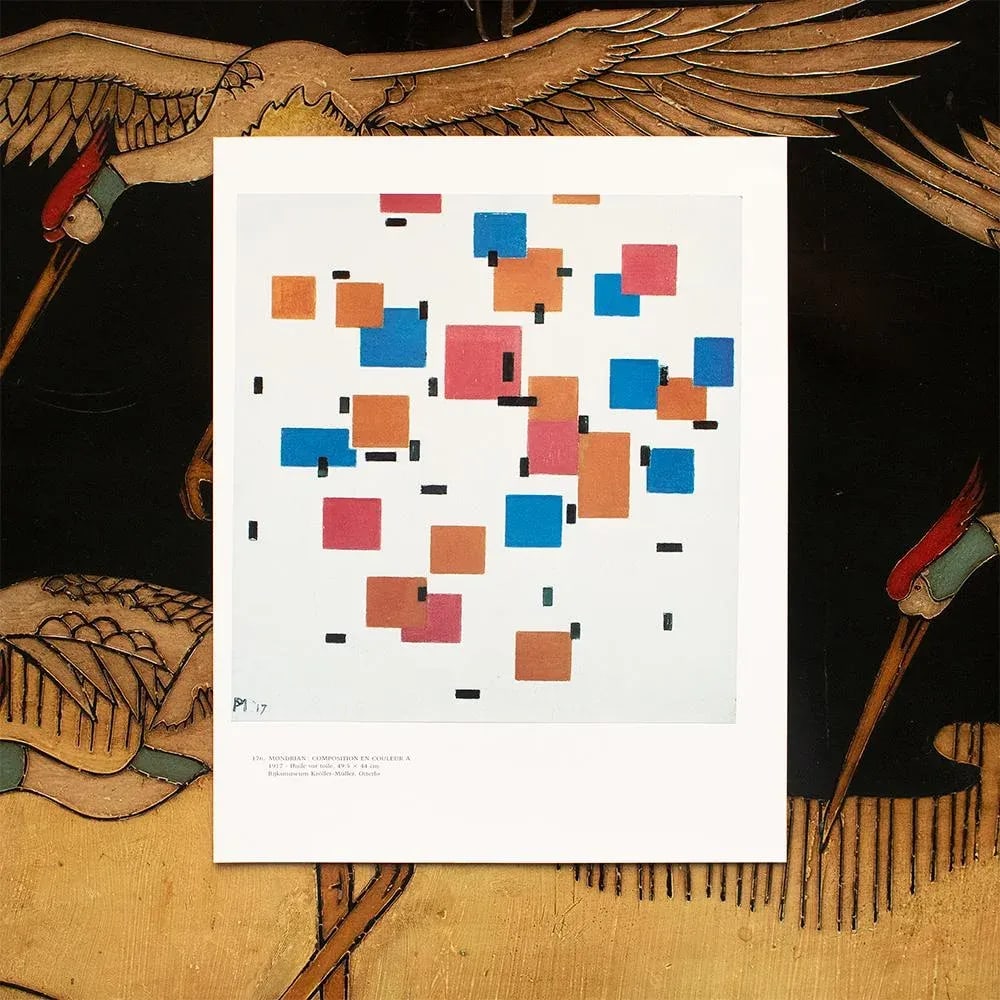 1991 After Piet Mondrian "Composition in Color A", Full-Color Parisian Print - 3