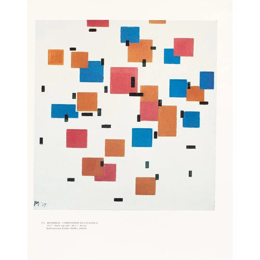 1991 After Piet Mondrian "Composition in Color A", Full-Color Parisian Print - 7