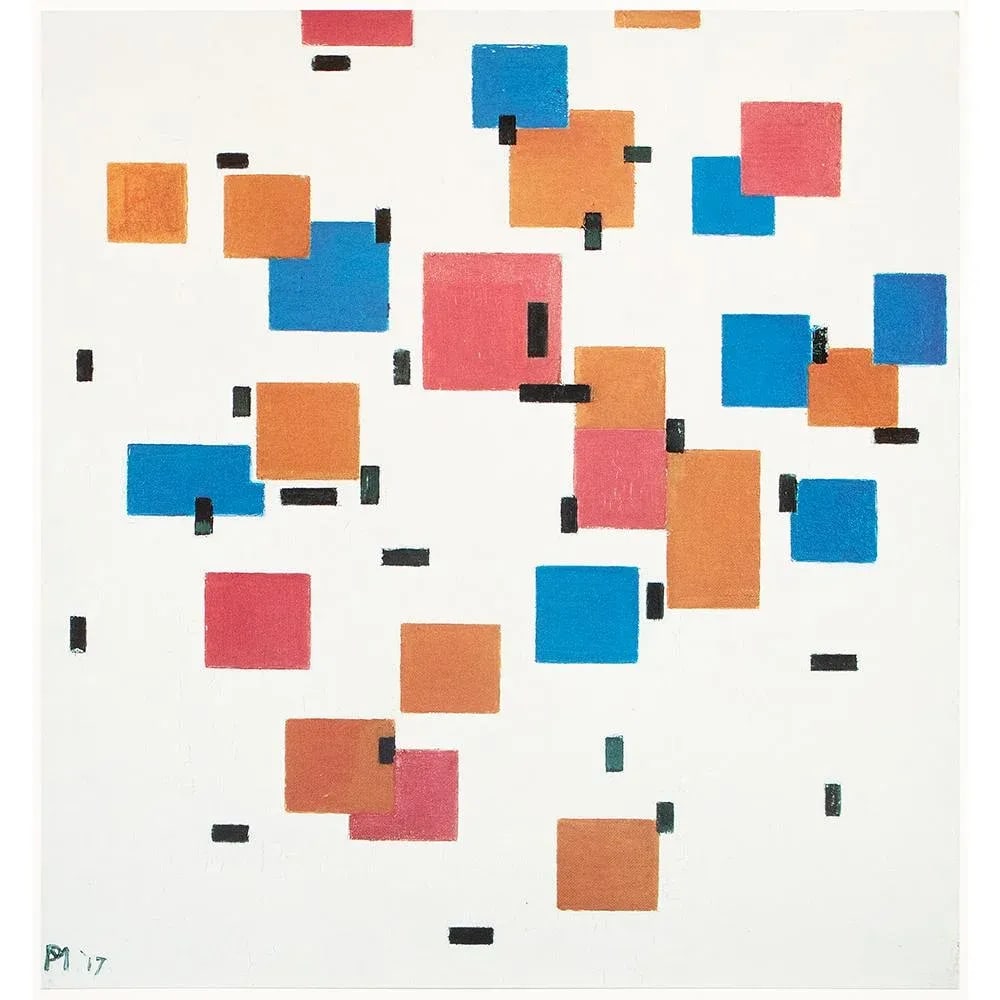 1991 After Piet Mondrian "Composition in Color A", Full-Color Parisian Print - 8