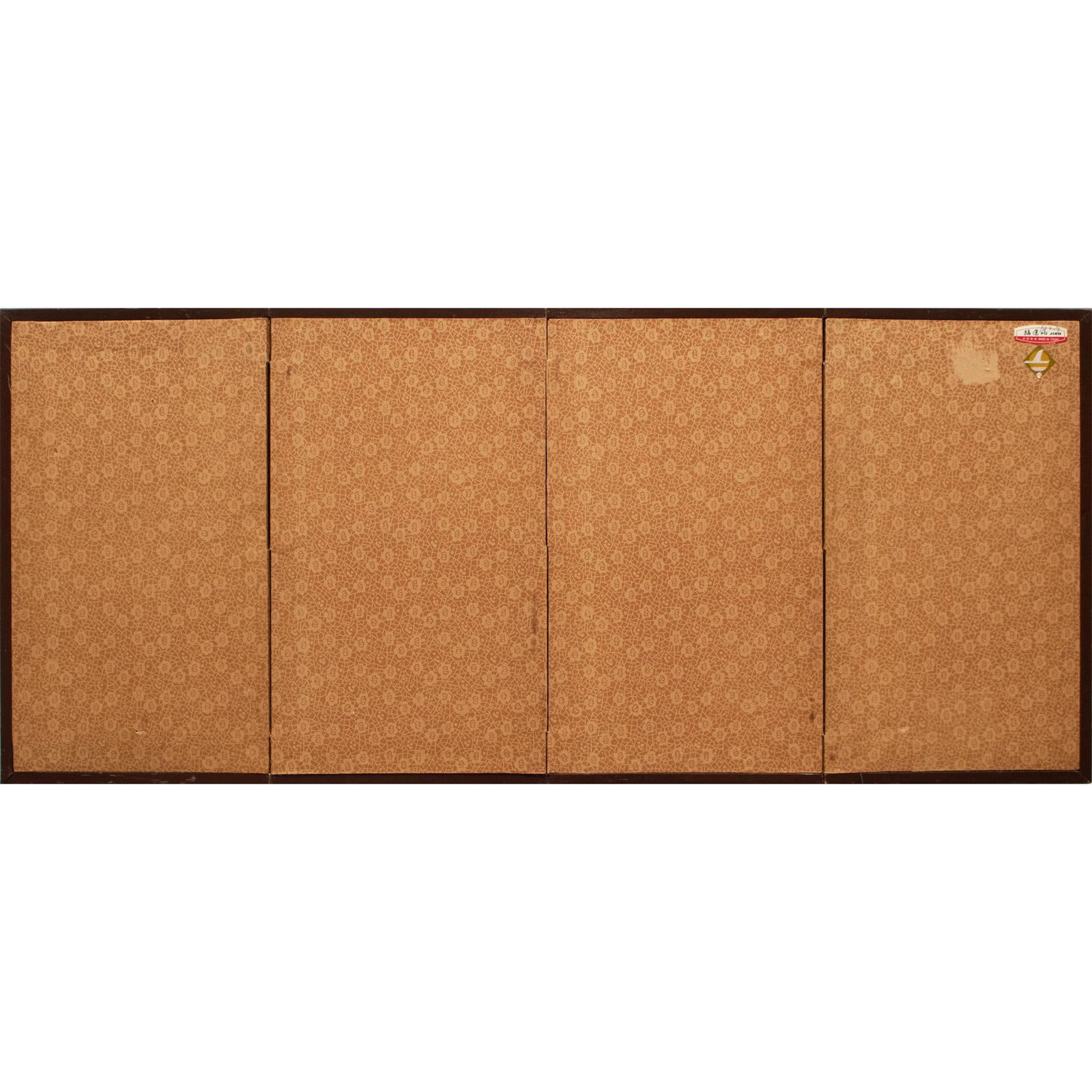 Circa 1970s Chinoiserie 4-Panel Small Painted Screen - 9