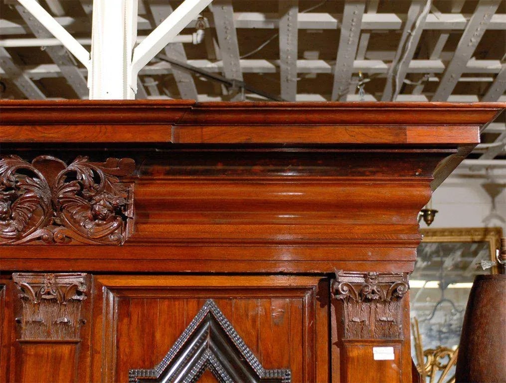 Swedish 18th Century Period Baroque Cabinet With Corinthian Pilasters - 4