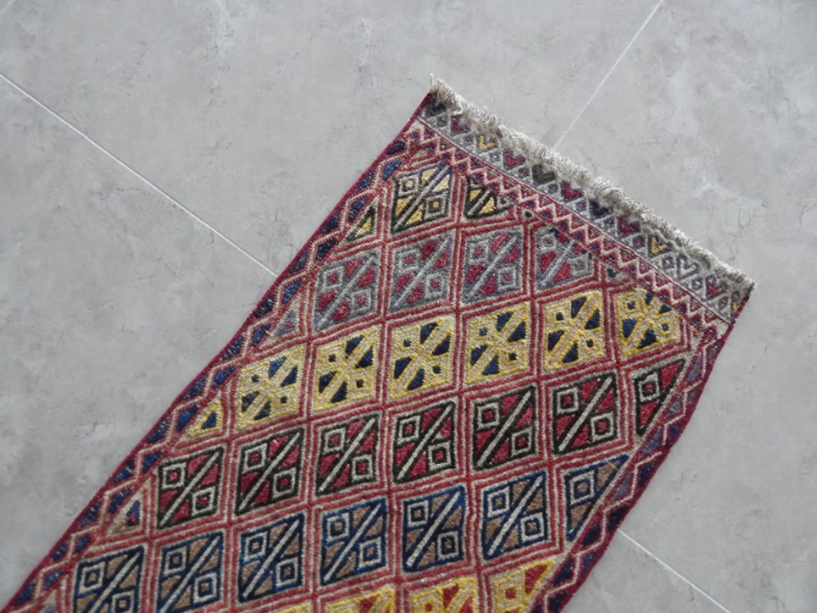 Vintage Turkish Yastik Petite Rug Hand Knotted Faded Runner 1"²5"³ × 2"²10"³ - 6