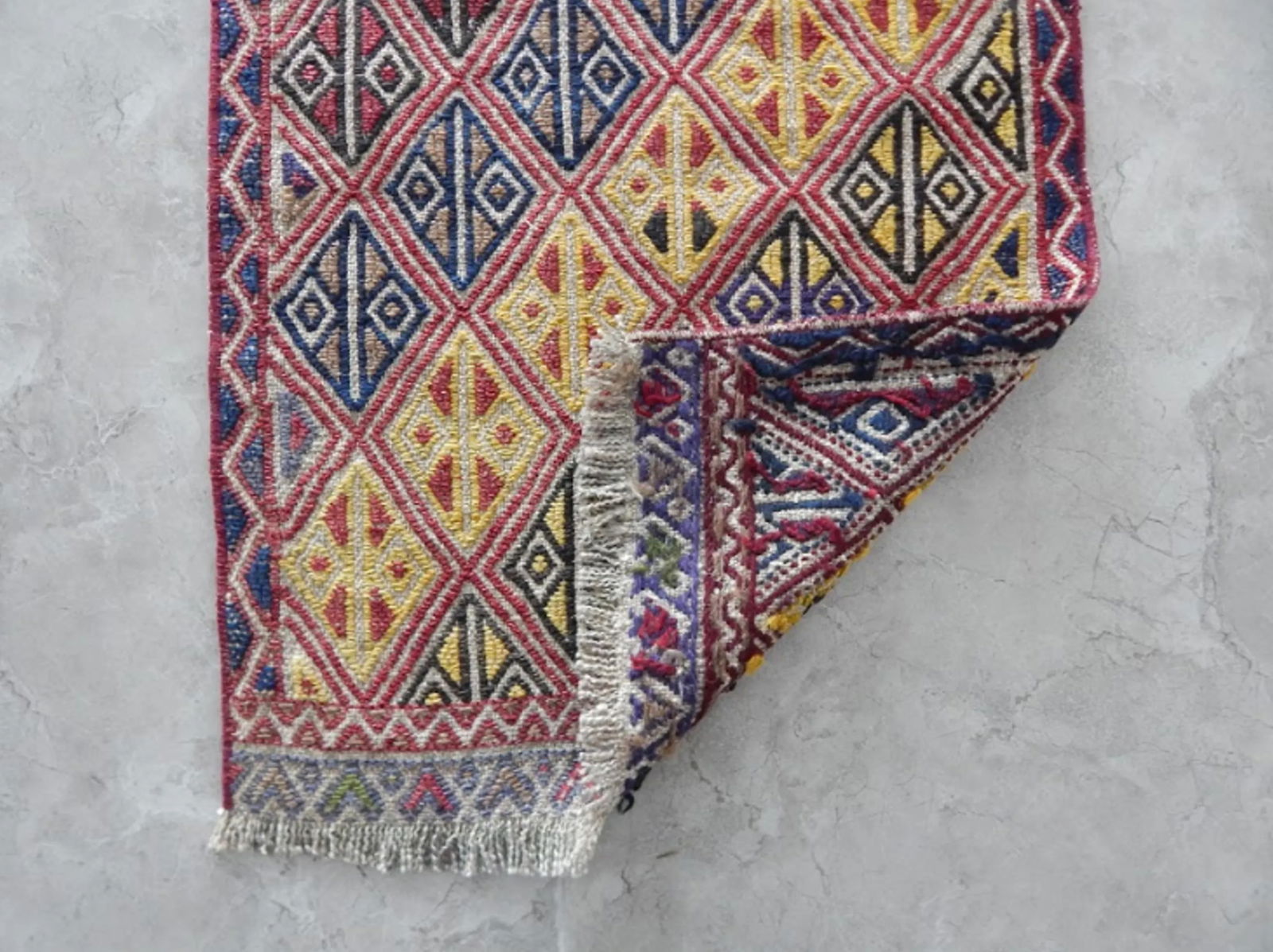 Vintage Turkish Yastik Petite Rug Hand Knotted Faded Runner 1"²5"³ × 2"²10"³ - 7