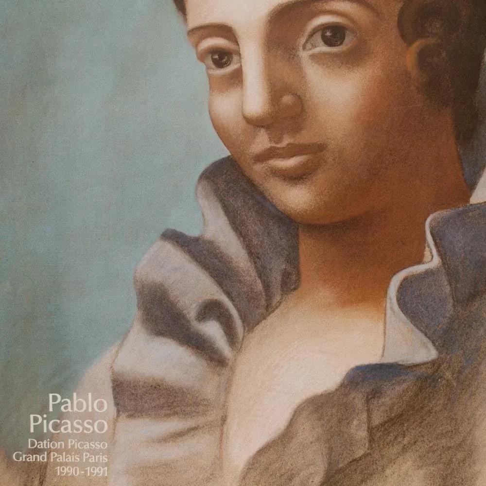 1990 After Pablo Picasso "Portrait of Olga", Grand Palais Paris Poster - 3