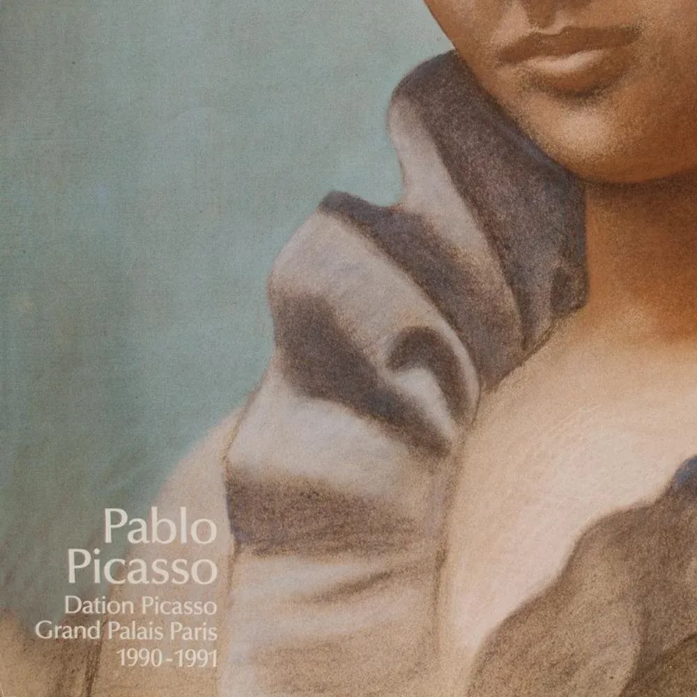 1990 After Pablo Picasso "Portrait of Olga", Grand Palais Paris Poster - 4