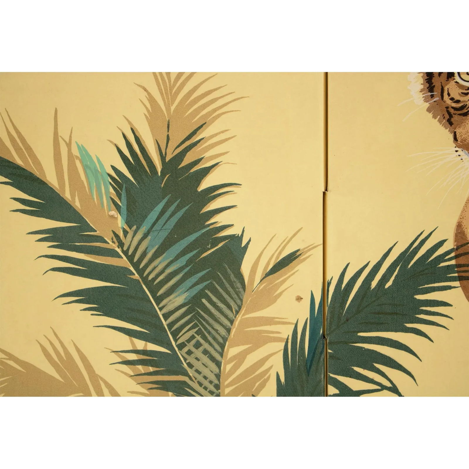 Circa 1980s Coastal Style Chinese Printed Silk Screen - 6