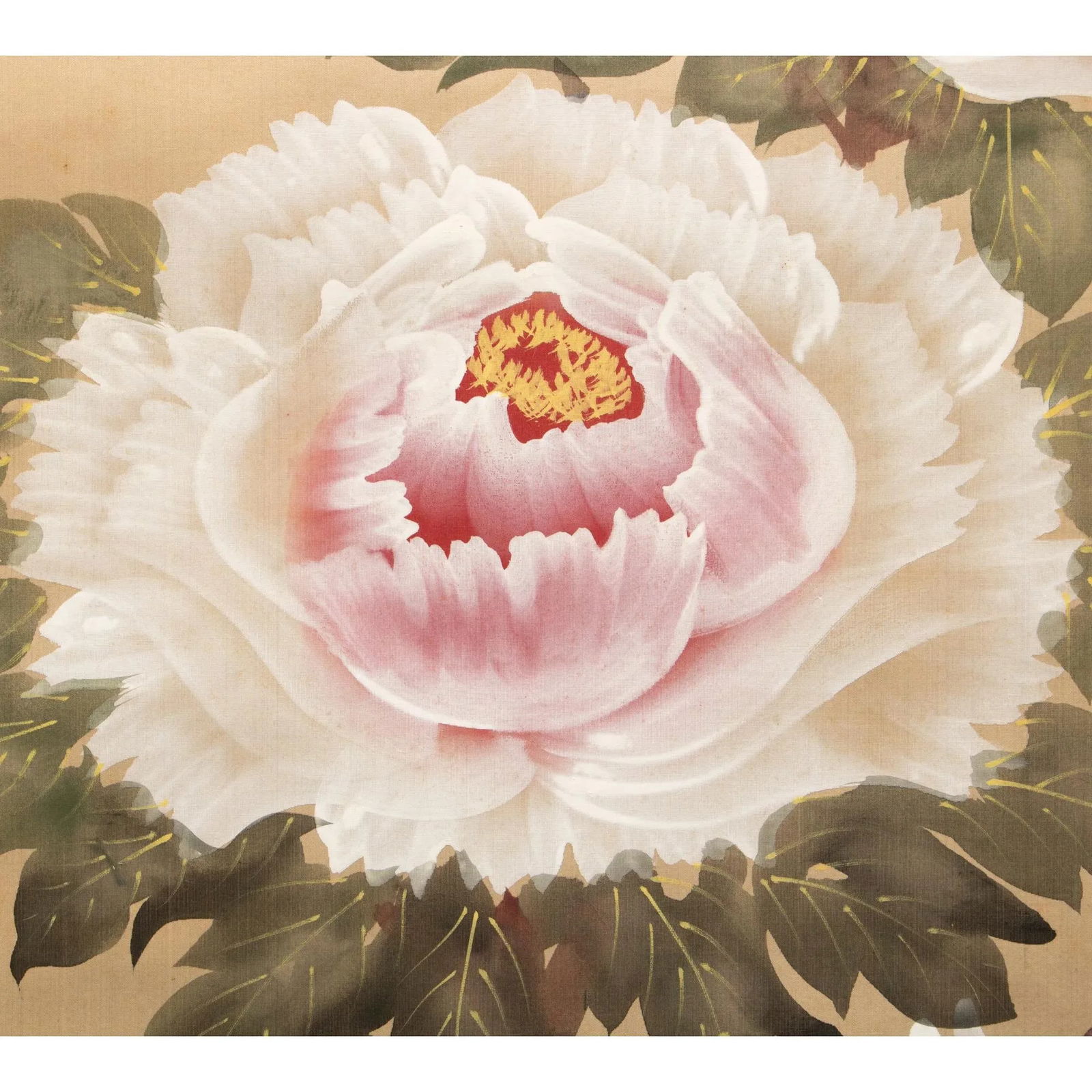 Post-1940 Showa Era Japanese Scroll Painting "Peonies" - 6
