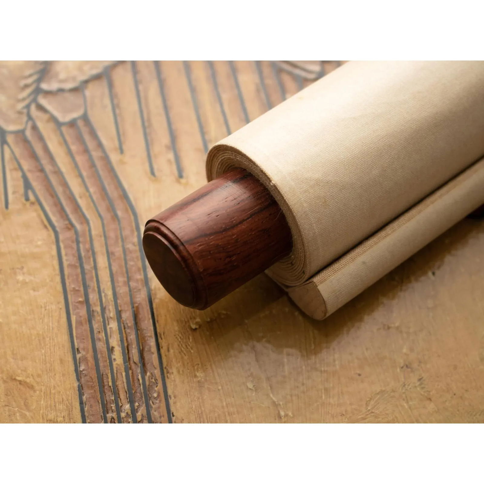 Post-1940 Showa Era Japanese Silk Scroll Painting "Butterfly and Hydrangea Flowers" - 10