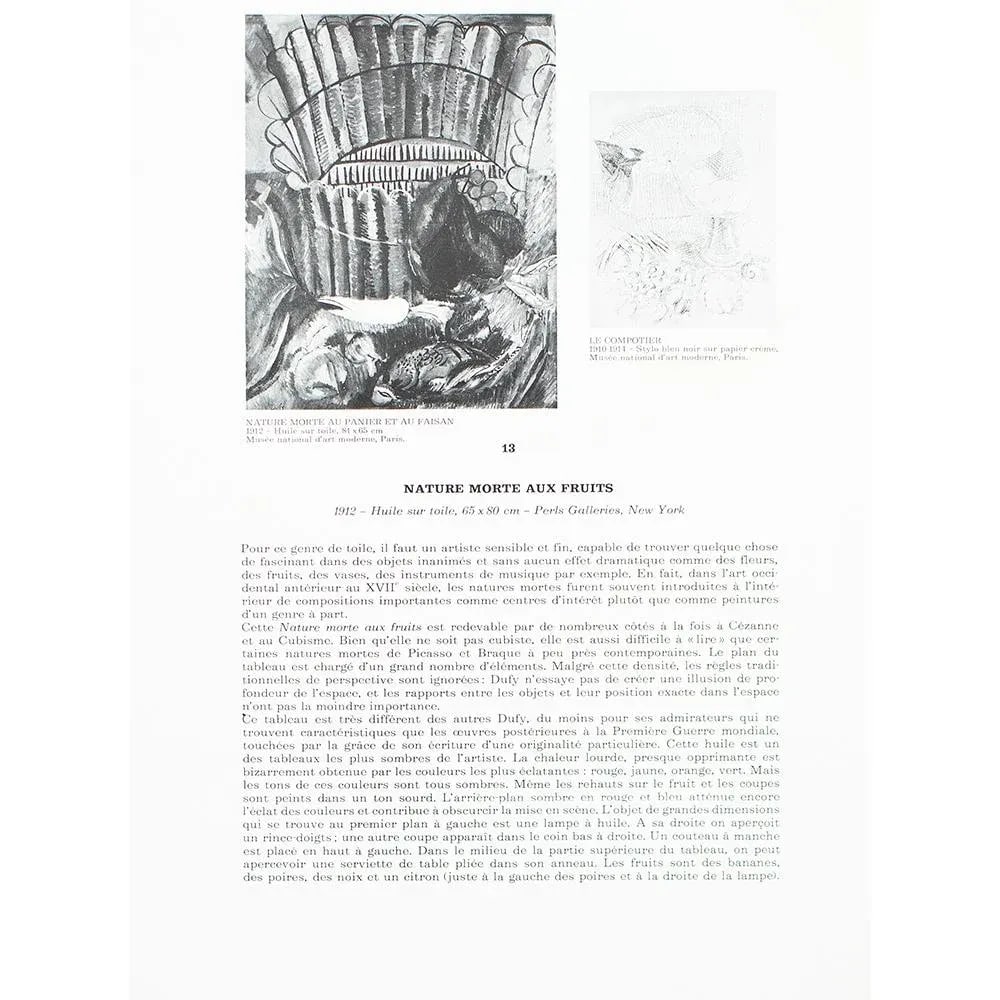 1970 After Raoul Dufy "Still Life With Fruits", Full-Color Parisian Print - 5