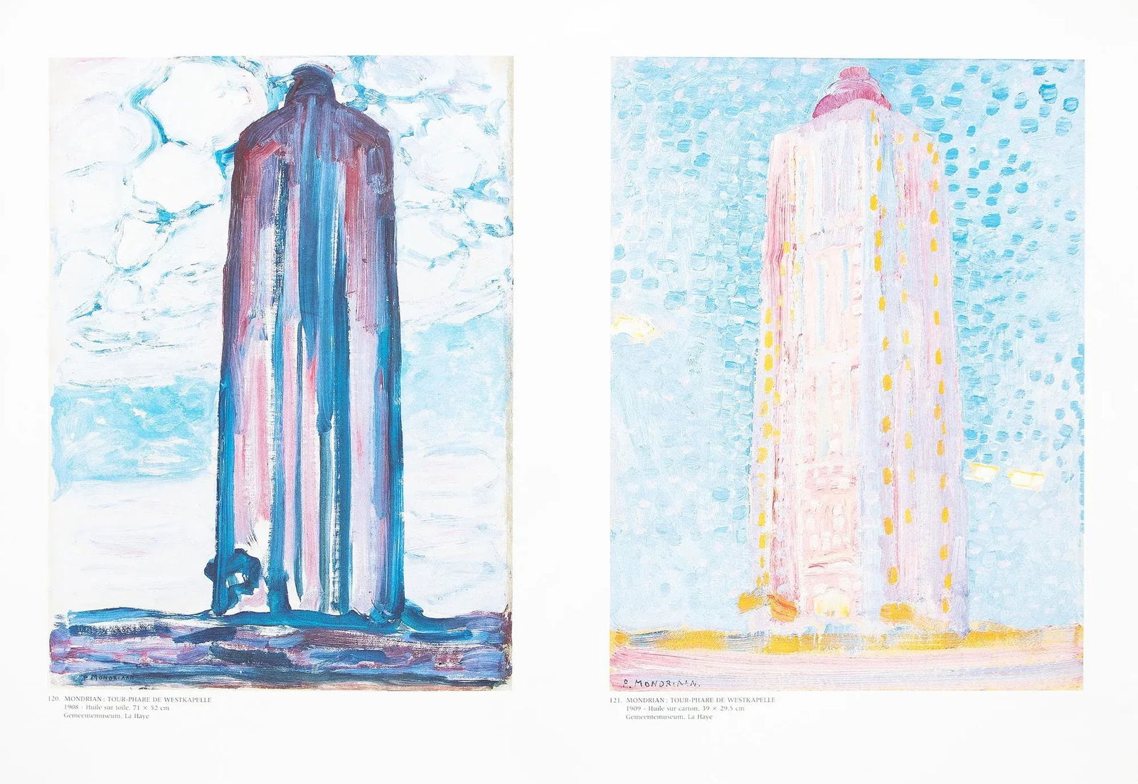 XL 1991 After Piet Mondrian "Towers and Windmill", Full-Color Parisian Print - 3