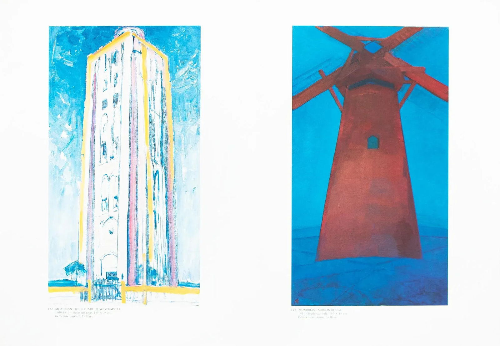 XL 1991 After Piet Mondrian "Towers and Windmill", Full-Color Parisian Print - 4