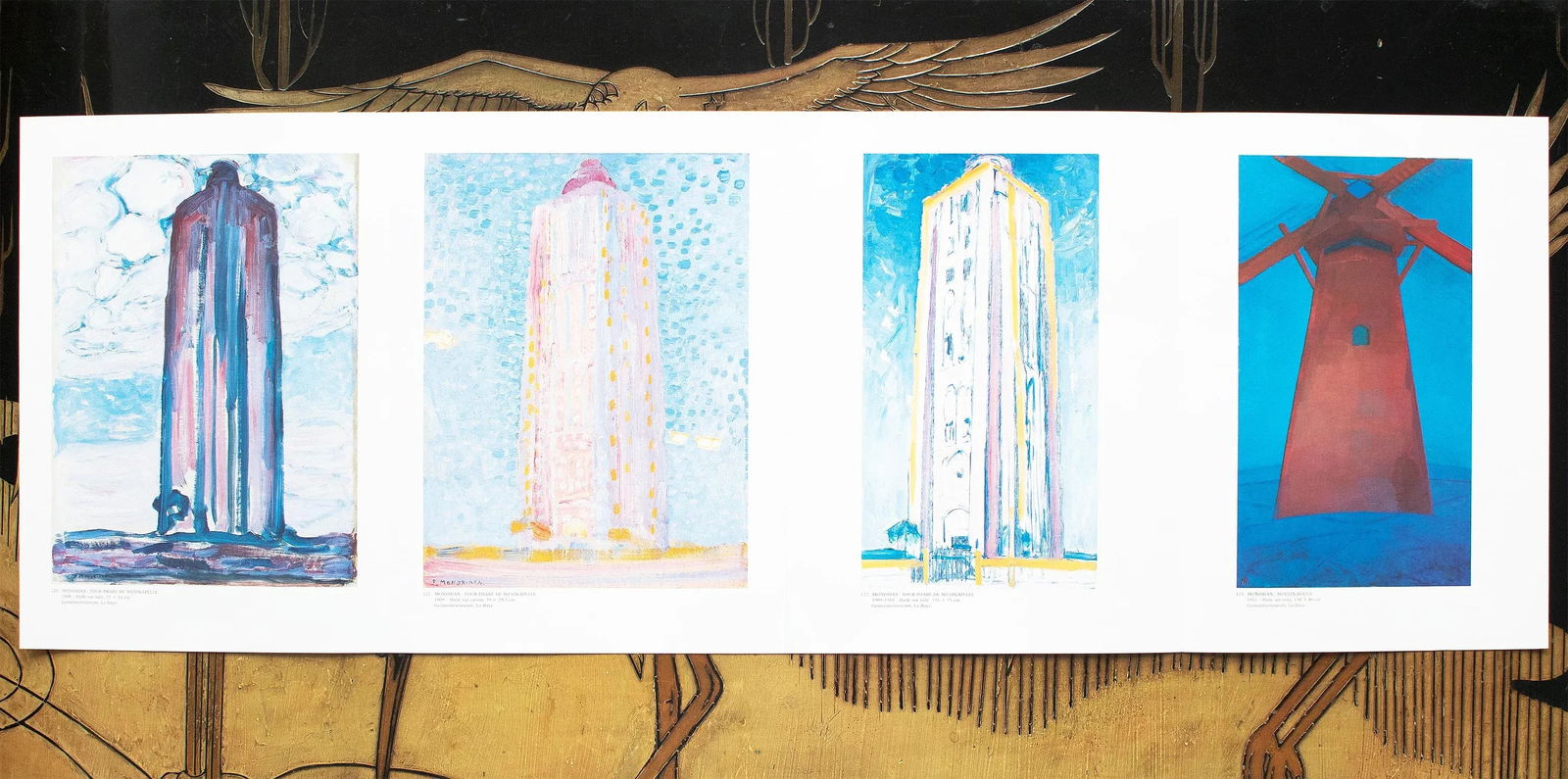 XL 1991 After Piet Mondrian "Towers and Windmill", Full-Color Parisian Print - 6