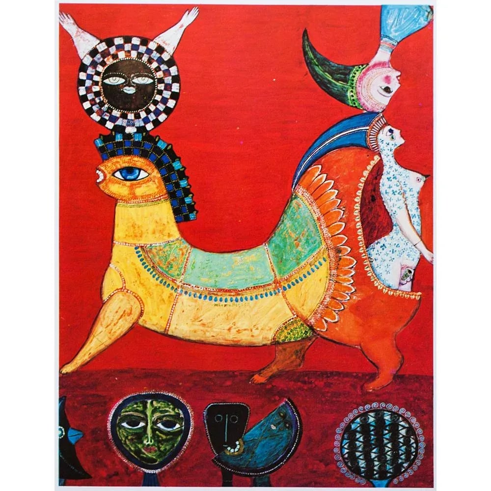 1970 After Max Walter Svanberg, "Chimera" Full-Color Print - 2