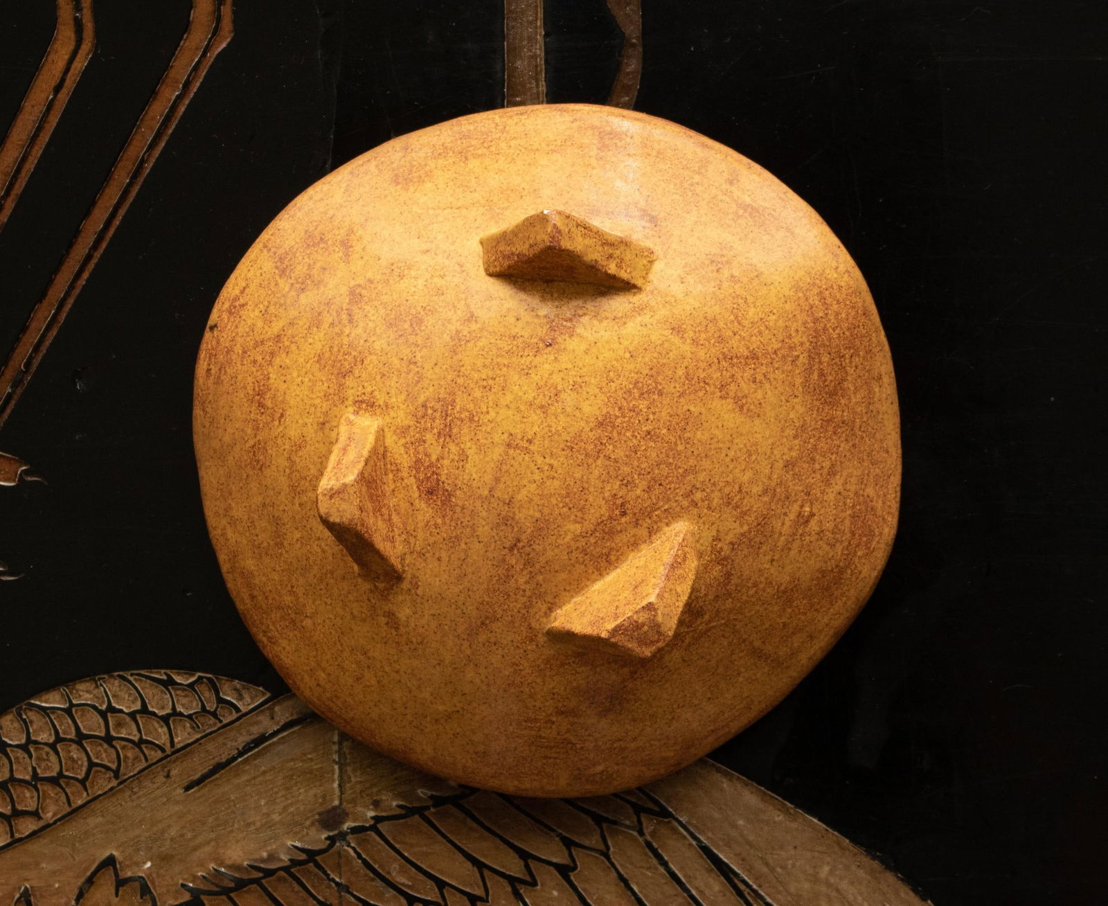 Greek Orthodox Handmade Decorative Footed Ceramic Bowl - 10