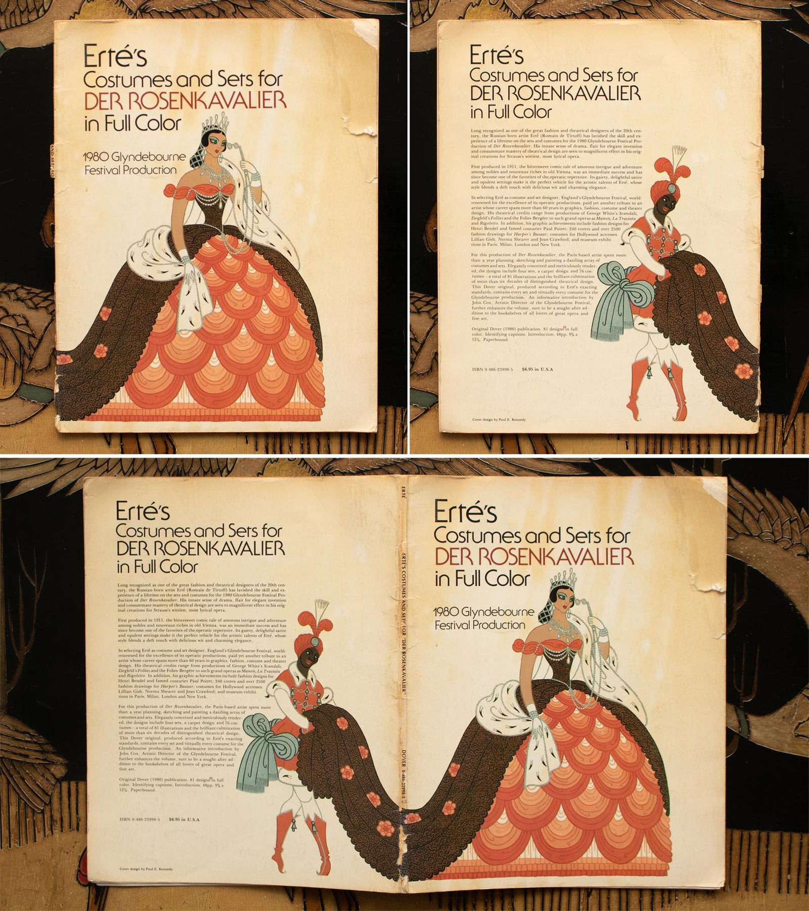Erte's Costumes and Sets for Der Rosenkavalier, 1980 Art Book With Full Color Prints for Framing - 11