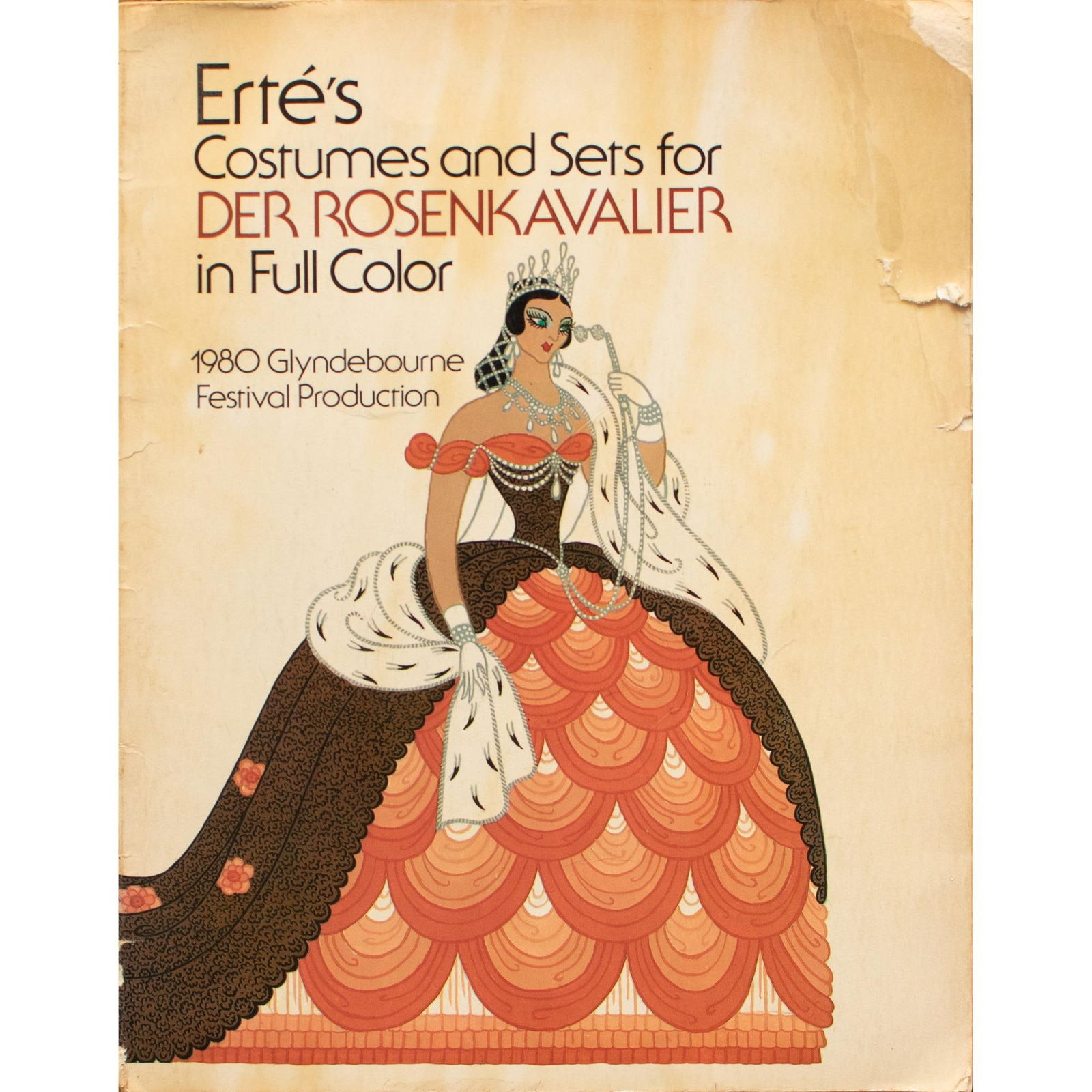 Erte's Costumes and Sets for Der Rosenkavalier, 1980 Art Book With Full Color Prints for Framing - 12