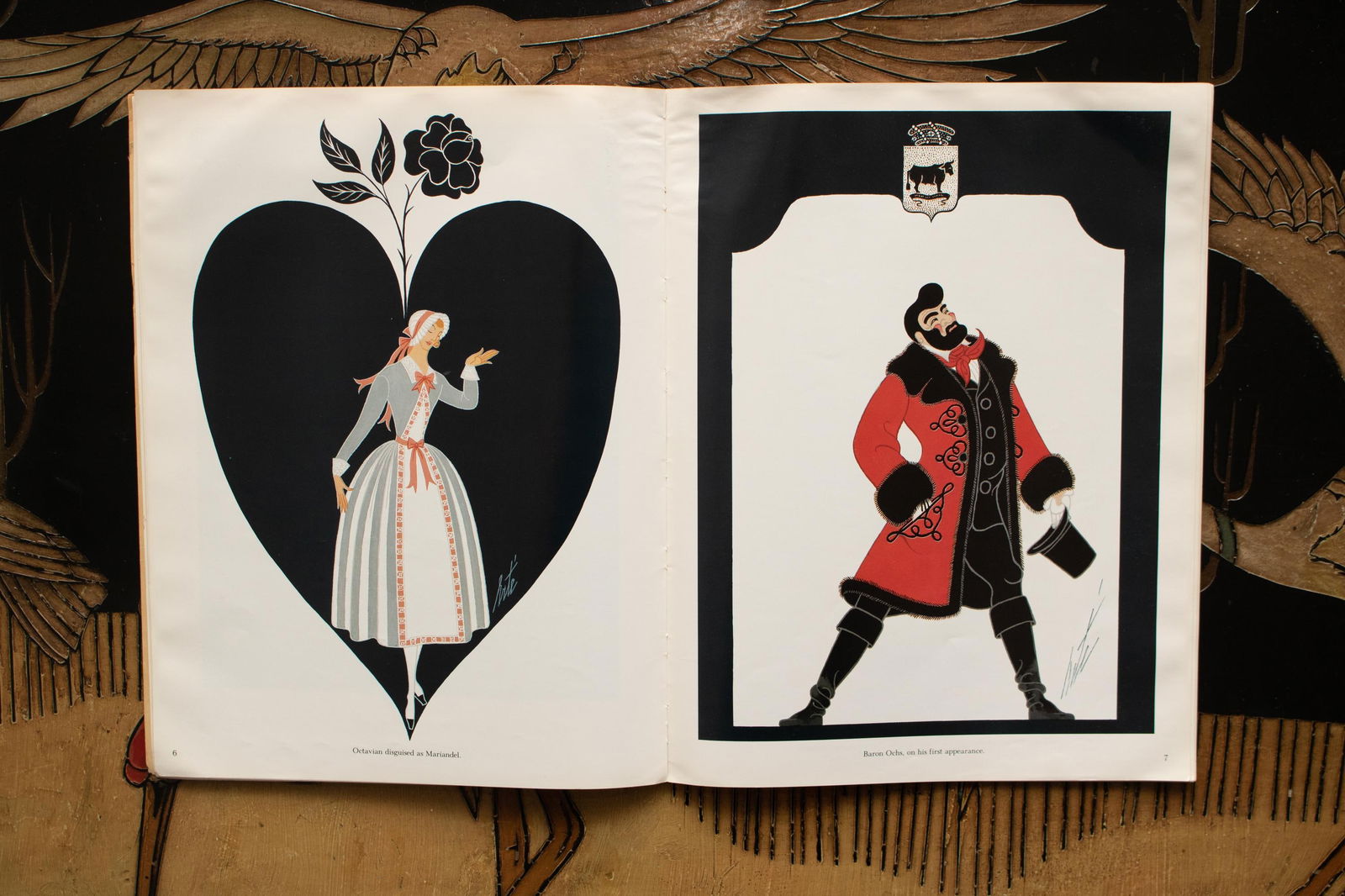 Erte's Costumes and Sets for Der Rosenkavalier, 1980 Art Book With Full Color Prints for Framing - 5