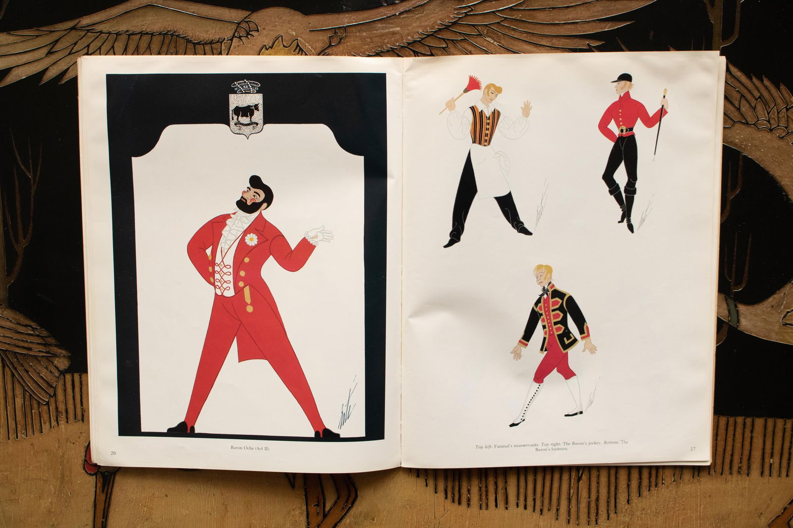 Erte's Costumes and Sets for Der Rosenkavalier, 1980 Art Book With Full Color Prints for Framing - 6