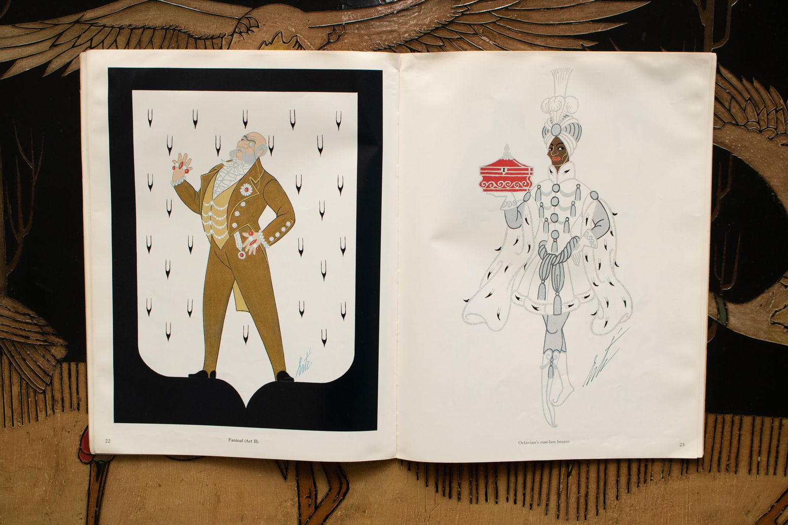Erte's Costumes and Sets for Der Rosenkavalier, 1980 Art Book With Full Color Prints for Framing - 7
