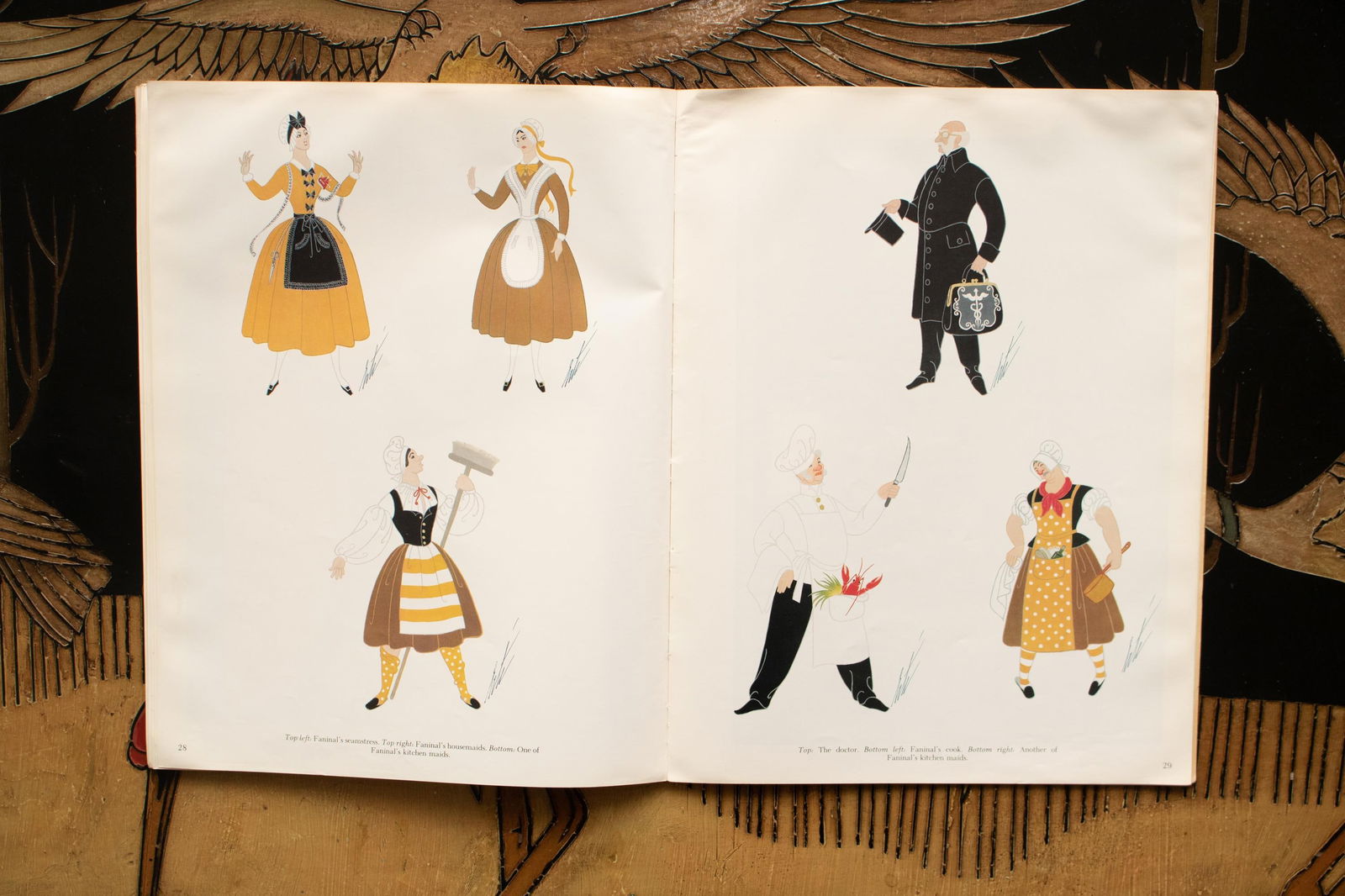 Erte's Costumes and Sets for Der Rosenkavalier, 1980 Art Book With Full Color Prints for Framing - 8