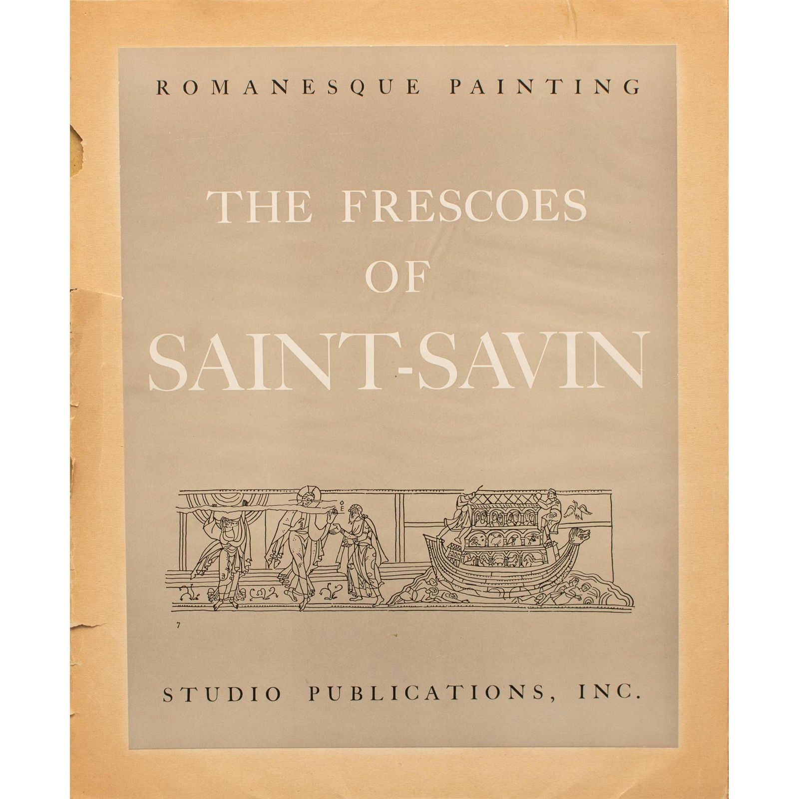 The Frescos of Saint-Savin, 1944 Art Book With 20 Full-Color Inserted Prints - 11