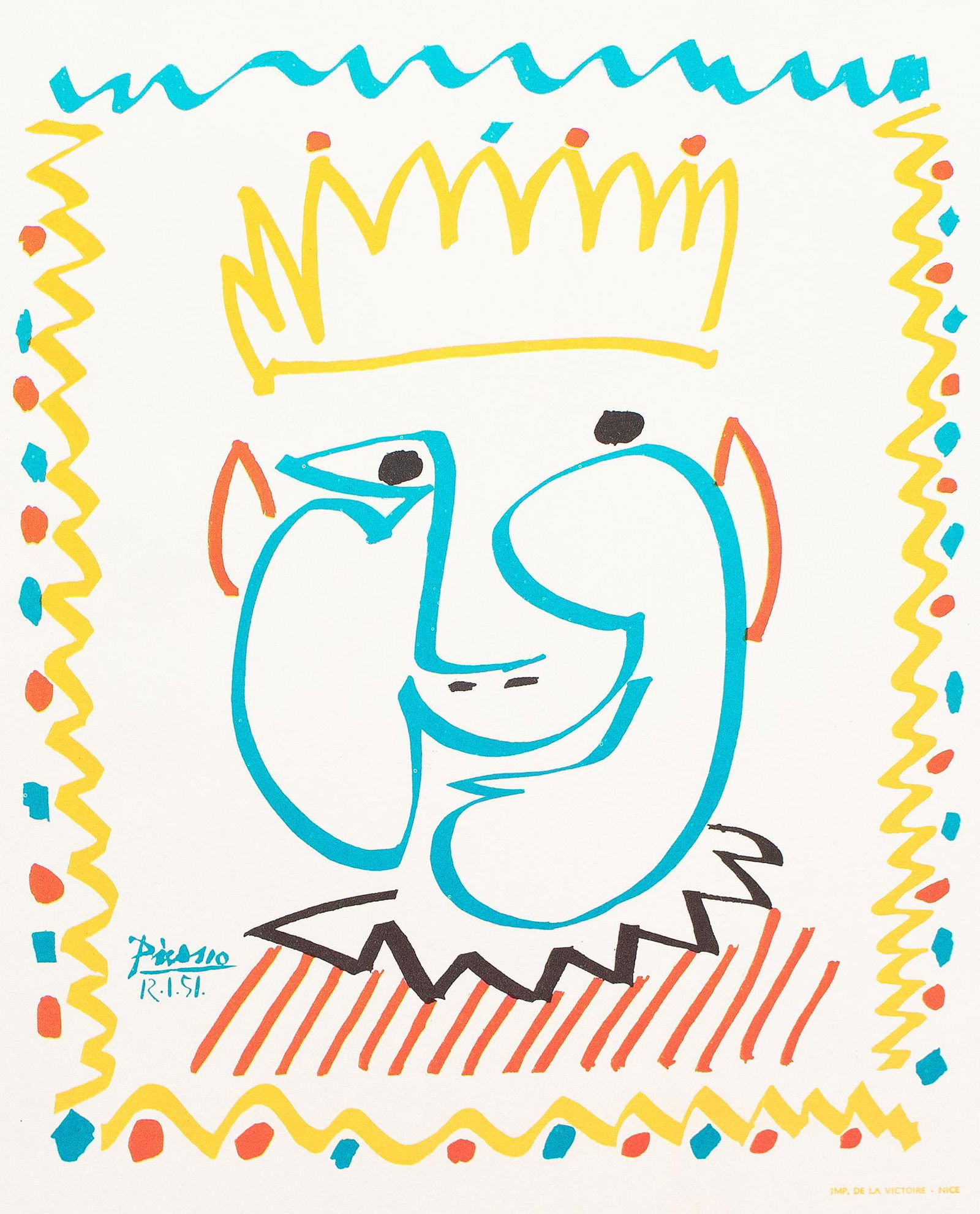 1957 After Pablo Picasso, Poster Signed in the Print - 3