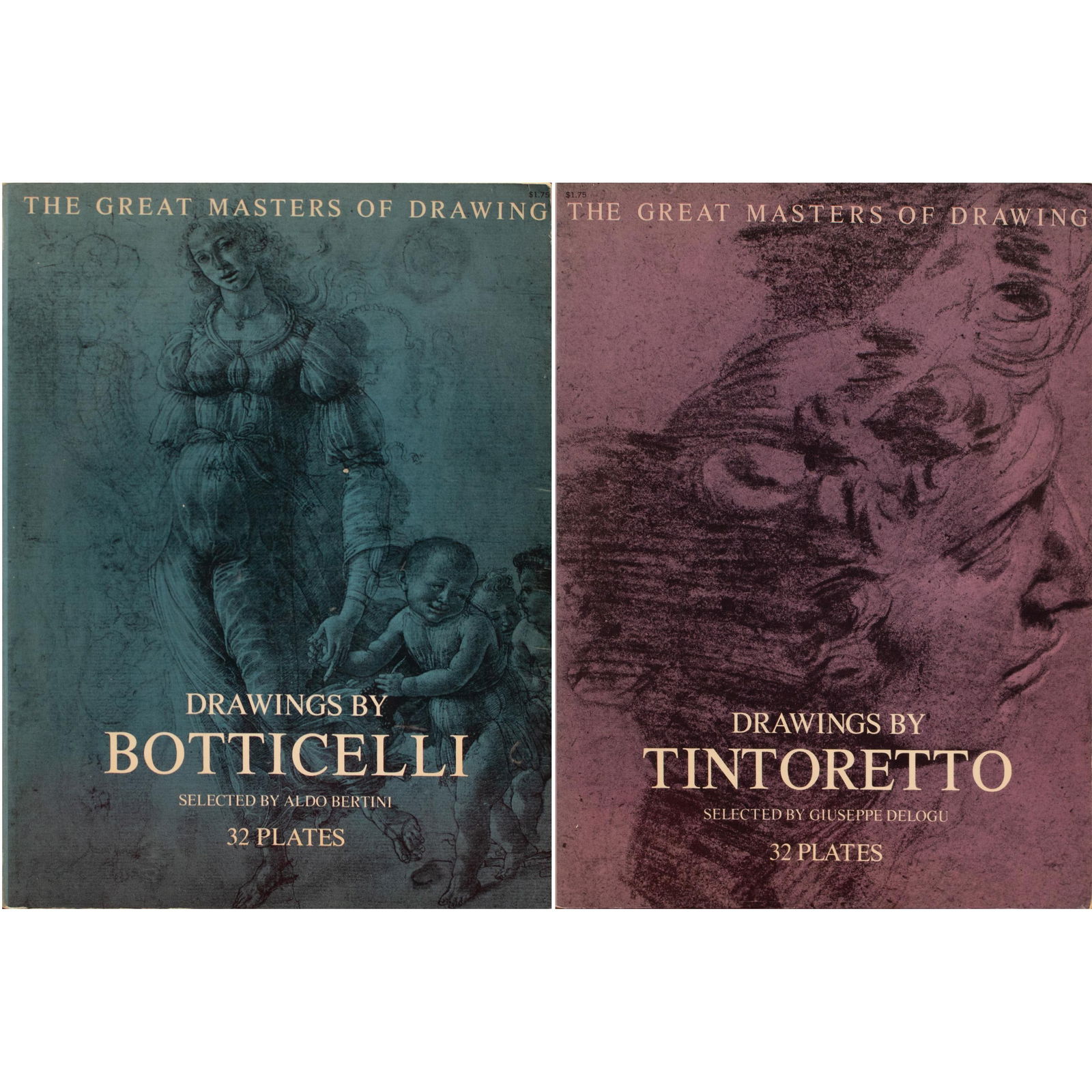 Drawings by Bottichelli (1968) and Drawings by Tintoretto (1969), Two Art Books - 12