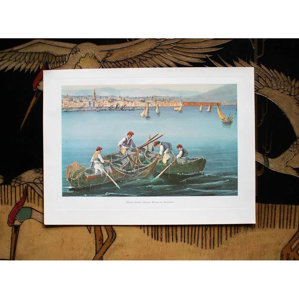 1964 "Fishermen in the Bay of Naples", First Edition Full-Color Print - 5