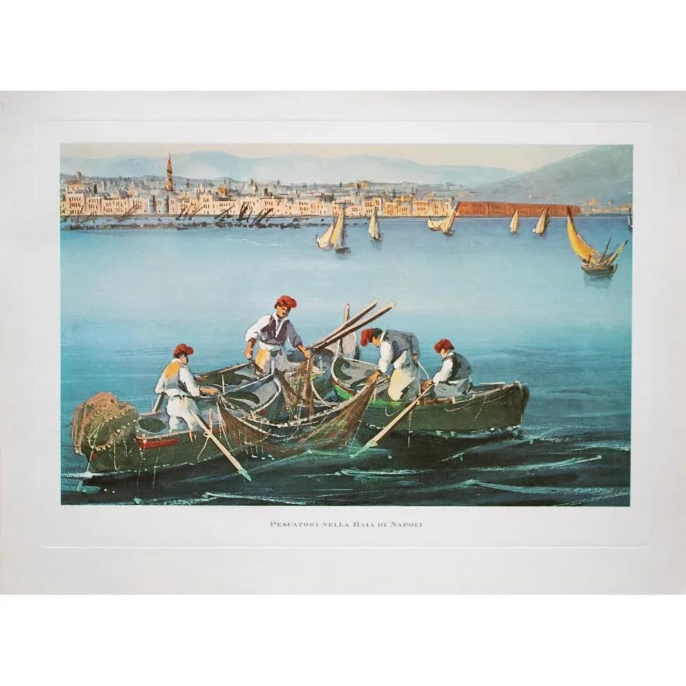 1964 "Fishermen in the Bay of Naples", First Edition Full-Color Print - 6