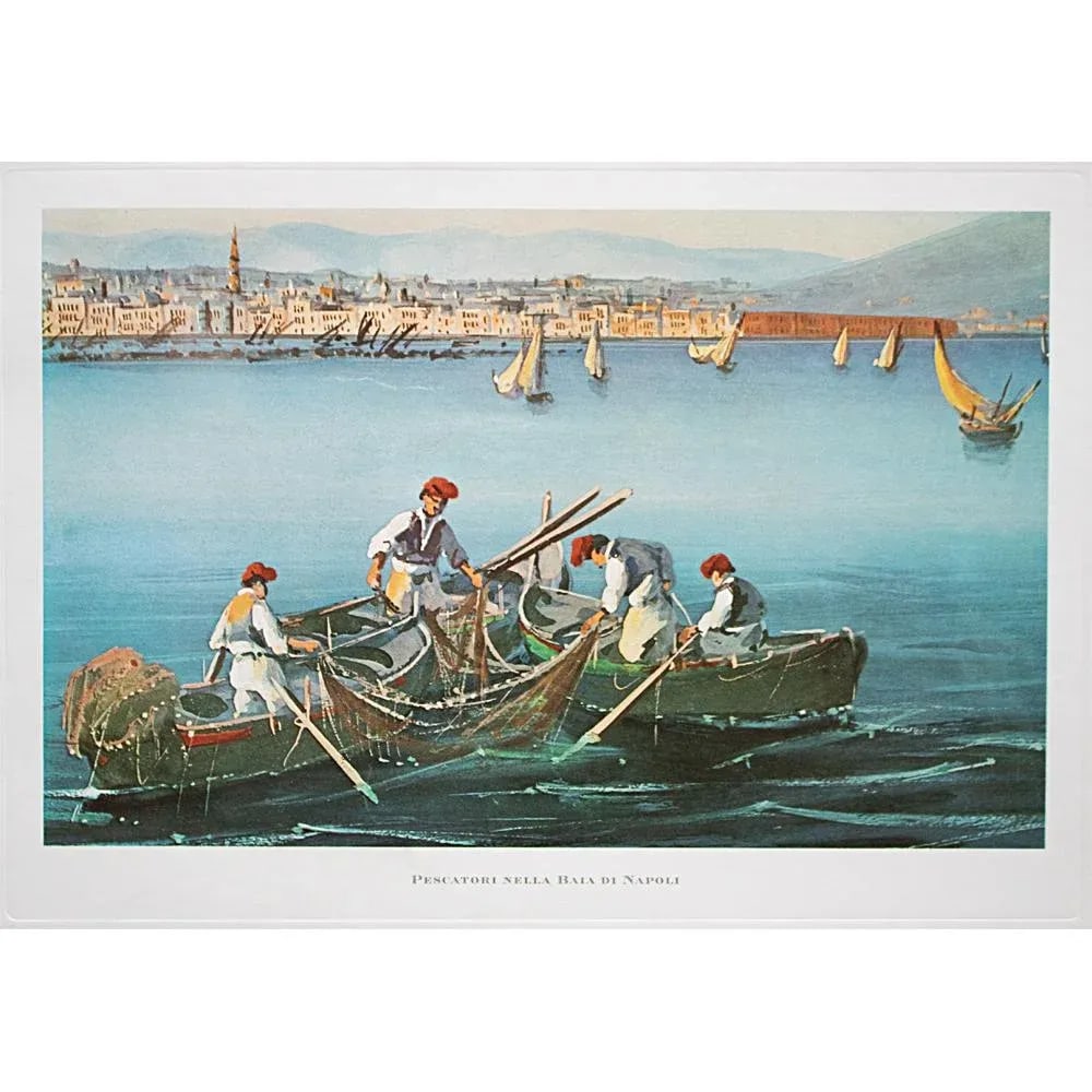 1964 "Fishermen in the Bay of Naples", First Edition Full-Color Print - 7