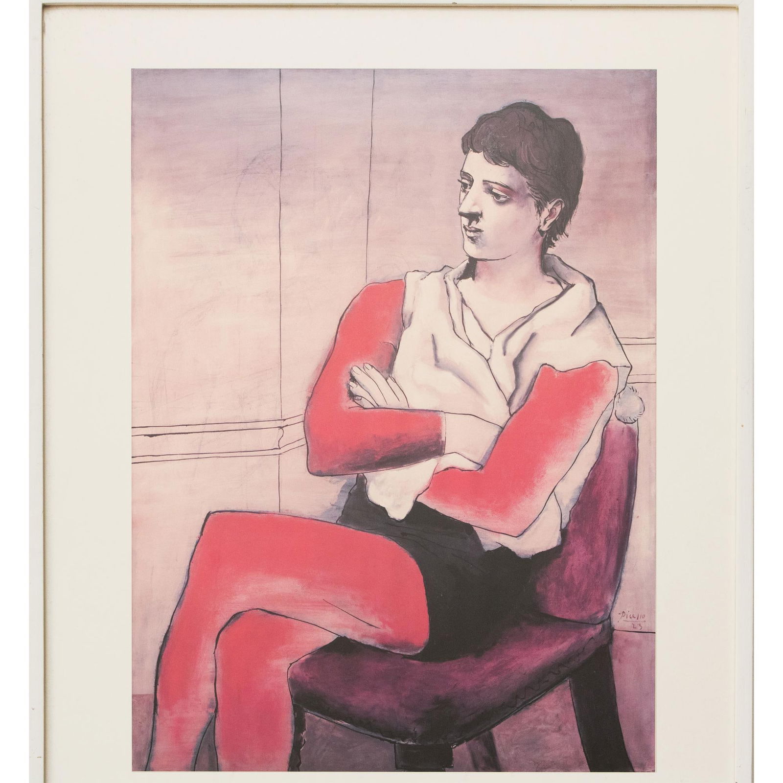 1980 After Pablo Picasso, the Garbisch Collection Estate Auction Poster, Framed - 2