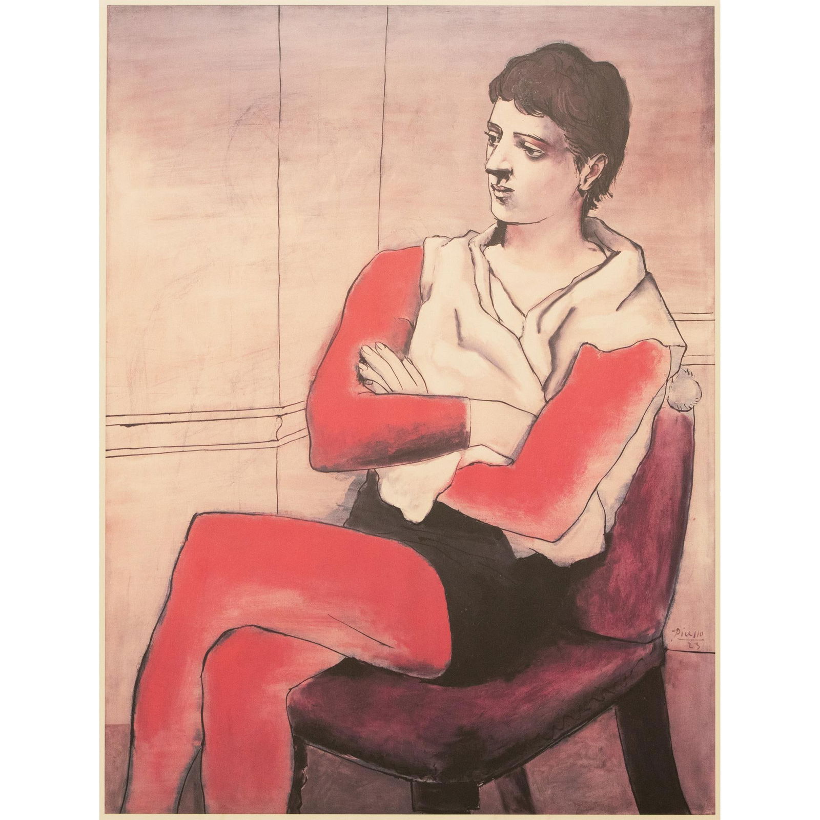 1980 After Pablo Picasso, the Garbisch Collection Estate Auction Poster, Framed - 8