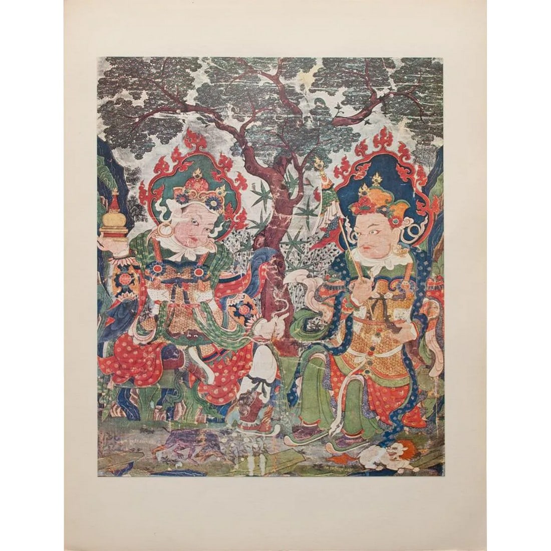 1954 the Kings of Space (Lokapalas), First Edition Full-Color Parisian Print (1 of 9)