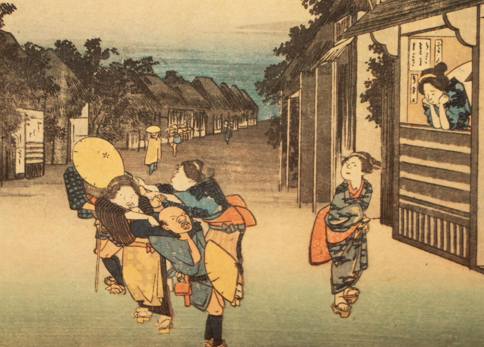 1960 After Hiroshige "The 53 Stations of Tokaido Road: 35h Station" French Ukiyo-E Print - 10