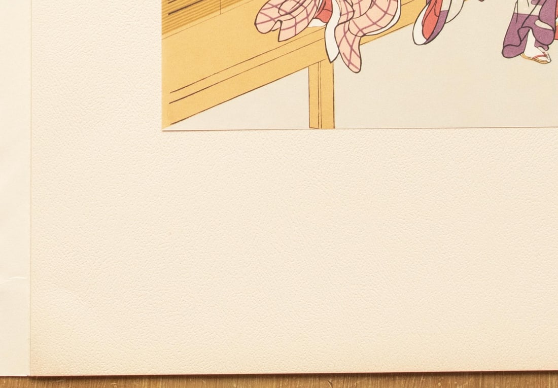 1963 After Harunobu "Nishiki-E for the New Year Ordered by Kinga", Full-Color Print From Japan - 6