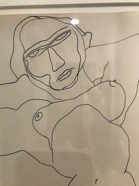 1930s Nude Drawing by Louise Nevelson, Framed - 2