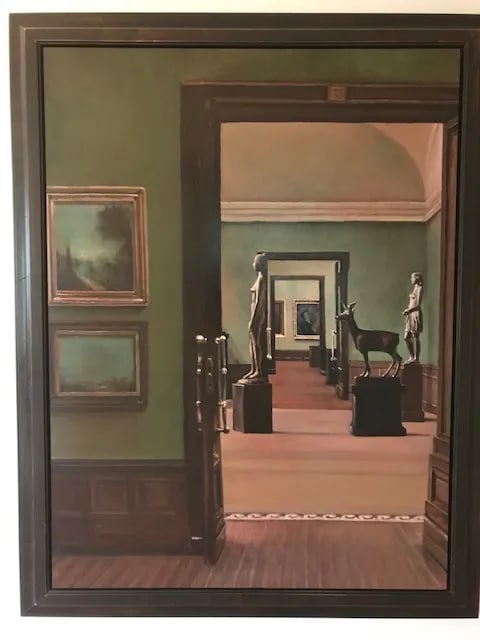 1990s Painting, Framed, Signed - 2