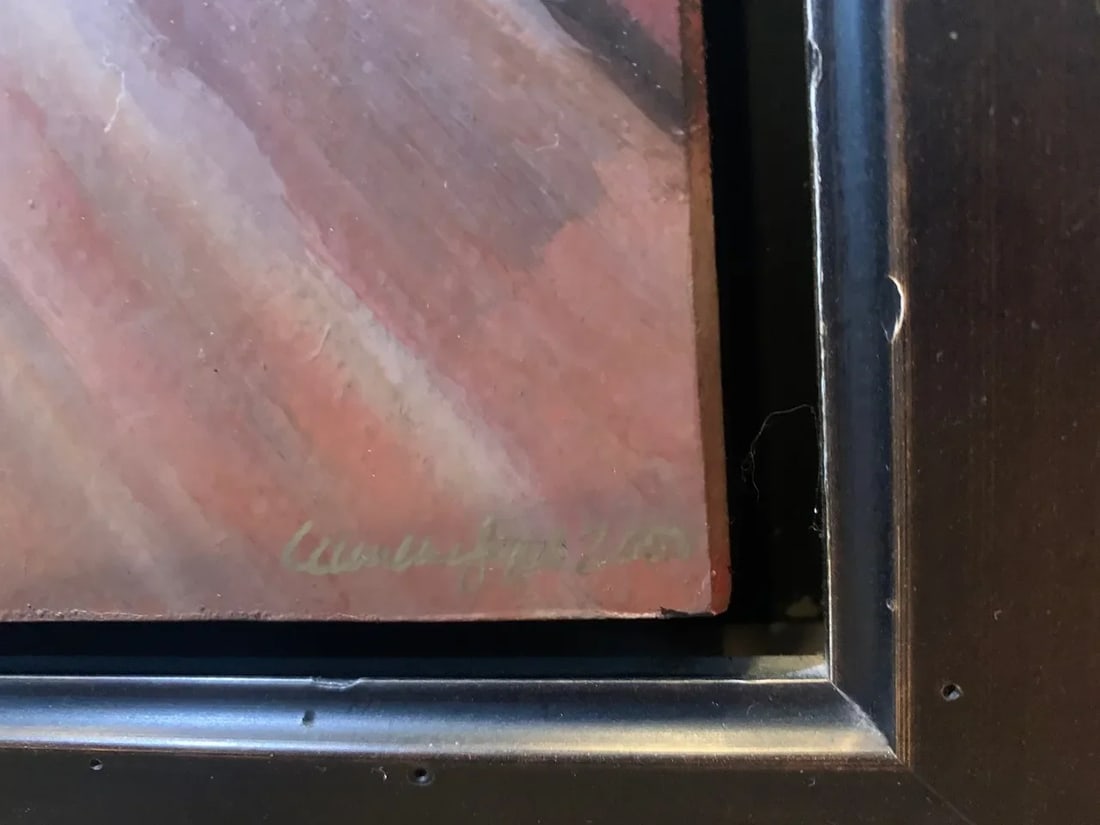 1990s Painting, Framed, Signed - 4