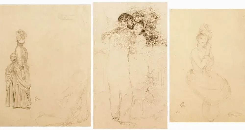 1959 After Renoir Vintage Hungarian Photogravures - Set of 3 - 11