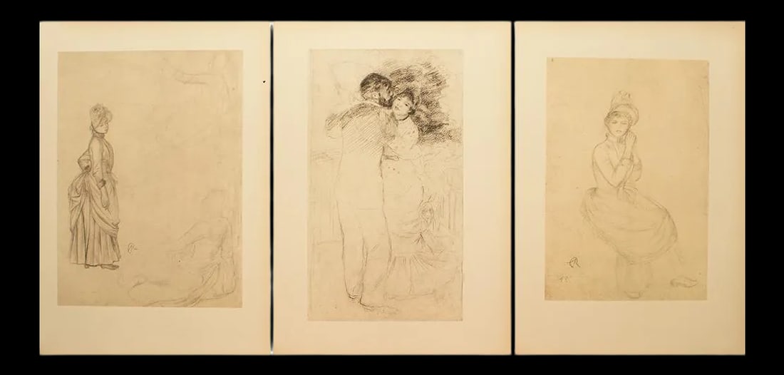 1959 After Renoir Vintage Hungarian Photogravures - Set of 3 - 2